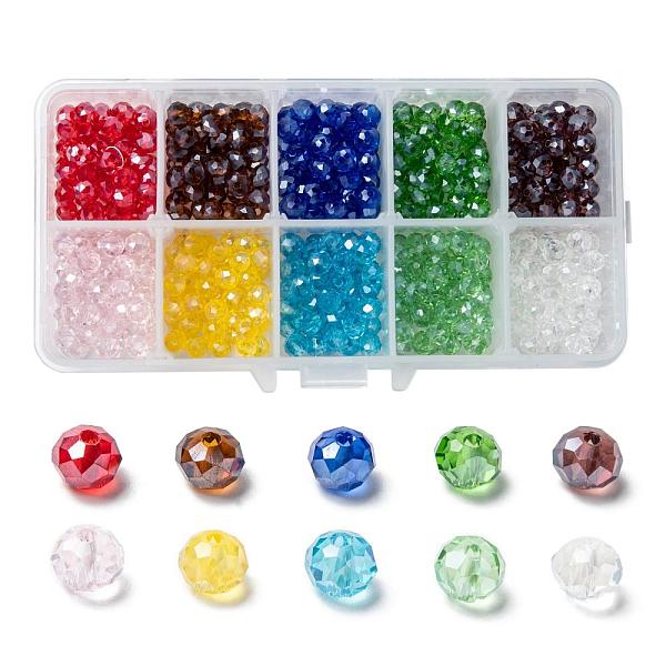 PandaHall Electroplate Glass Beads, Pearl Luster Plated, Faceted, Rondelle, Mixed Color, 6x5mm, Hole: 1mm, 10 colors, 50pcs/color..., Multicolor
PandaHall Electroplate Glass Beads, Pearl Luster Plated, Faceted, Rondelle, Mixed Color, 6x5mm, Hole: 1mm, 10 colors, 50pcs/color..., Multicolor
