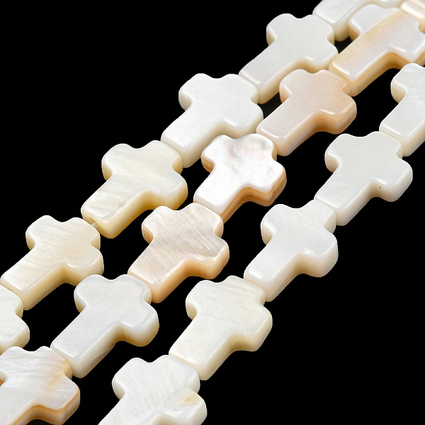 PandaHall Natural Freshwater Shell Beads Strands, Cross, Seashell Color, 10x8x3mm, Hole: 0.8mm, about 36pcs/strand, 14.29 inch(36.3cm)...
PandaHall Natural Freshwater Shell Beads Strands, Cross, Seashell Color, 10x8x3mm, Hole: 0.8mm, about 36pcs/strand, 14.29 inch(36.3cm)...