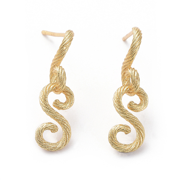PandaHall Brass Ear Studs, Long-Lasting Plated, Letter "stacked" bracelets inch, Real 18K Gold Plated, 21.5x5.5x5.5mm, Pin: 0.9mm Brass...
PandaHall Brass Ear Studs, Long-Lasting Plated, Letter "stacked" bracelets inch, Real 18K Gold Plated, 21.5x5.5x5.5mm, Pin: 0.9mm Brass...