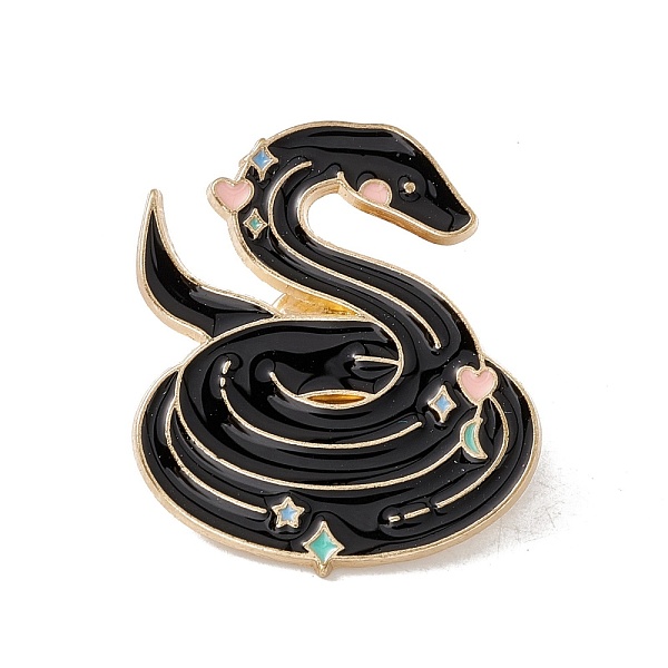 PandaHall Snake Enamel Pin, Gold Plated Alloy Badge for Backpack Clohtes, Black, 32x28x1.5mm Alloy+Enamel Black
PandaHall Snake Enamel Pin, Gold Plated Alloy Badge for Backpack Clohtes, Black, 32x28x1.5mm Alloy+Enamel Black
