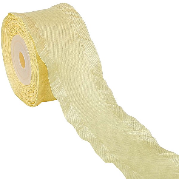 PandaHall Ruffled Polyester Ribbon, Garment Decoration, Yellow, 1-1/2 inch(38mm), about 10 yards/roll Polyester None Yellow
PandaHall Ruffled Polyester Ribbon, Garment Decoration, Yellow, 1-1/2 inch(38mm), about 10 yards/roll Polyester None Yellow