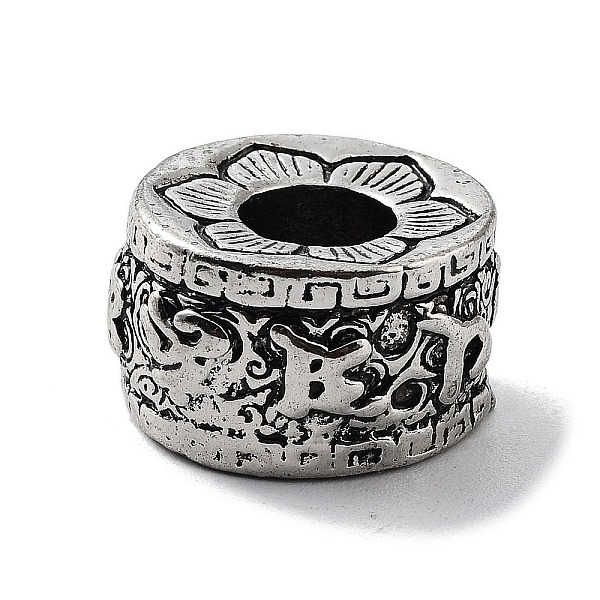 PandaHall Tibetan Style Alloy European Beads, Large Hole Beads, Column with Flower, Antique Silver, 16.5x10mm, Hole: 6mm Alloy Column
PandaHall Tibetan Style Alloy European Beads, Large Hole Beads, Column with Flower, Antique Silver, 16.5x10mm, Hole: 6mm Alloy Column