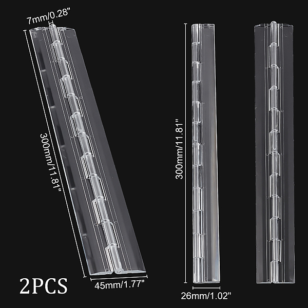 PandaHall AHANDMAKER 2 Pcs Acrylic Hinges, 300mm Clear Continuous Piano Hinge Folding Hinge Tools for DIY Transparent Box Storage Box Art...
PandaHall AHANDMAKER 2 Pcs Acrylic Hinges, 300mm Clear Continuous Piano Hinge Folding Hinge Tools for DIY Transparent Box Storage Box Art...