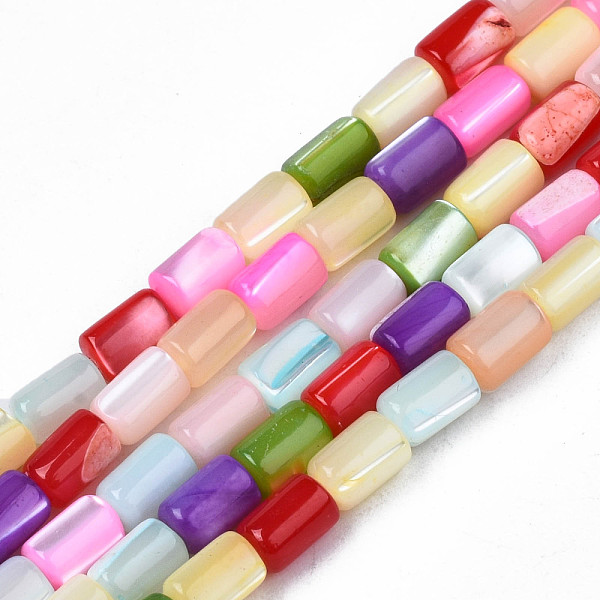 PandaHall Natural Trochid Shell/Trochus Shell Beads Strands, Dyed, Column, Colorful, 4~5x3~3.5mm, Hole: 0.9mm, about 77~78pcs/strand, 15.55...
PandaHall Natural Trochid Shell/Trochus Shell Beads Strands, Dyed, Column, Colorful, 4~5x3~3.5mm, Hole: 0.9mm, about 77~78pcs/strand, 15.55...
