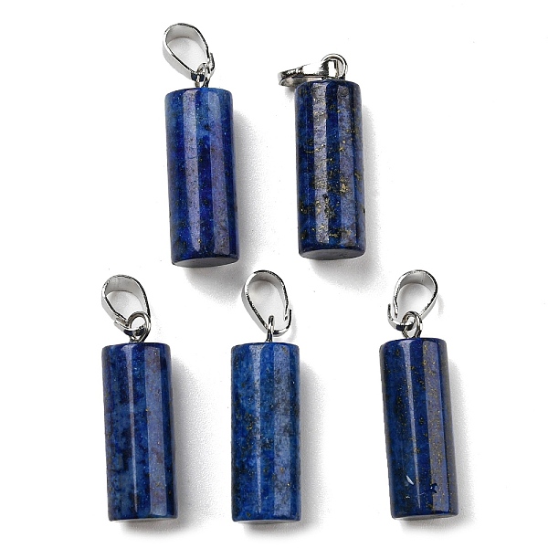 PandaHall Natural Lapis Lazuli Pendants, with Platinum Tone Brass Findings, Column Charms, 26~27x8~8.5mm, Hole: 4x6.5mm Lapis Lazuli Column
PandaHall Natural Lapis Lazuli Pendants, with Platinum Tone Brass Findings, Column Charms, 26~27x8~8.5mm, Hole: 4x6.5mm Lapis Lazuli Column