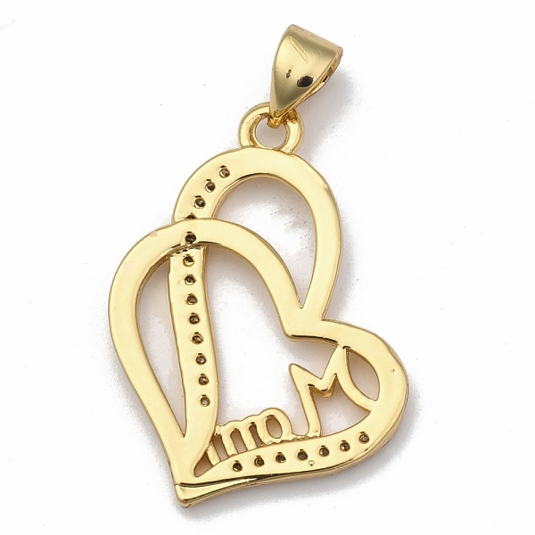 PandaHall Brass Micro Pave Clear Cubic Zirconia Pendants, Long-Lasting Plated, for Mother's Day, with Snap on Bails, Heart with Word Mom...
PandaHall Brass Micro Pave Clear Cubic Zirconia Pendants, Long-Lasting Plated, for Mother's Day, with Snap on Bails, Heart with Word Mom...