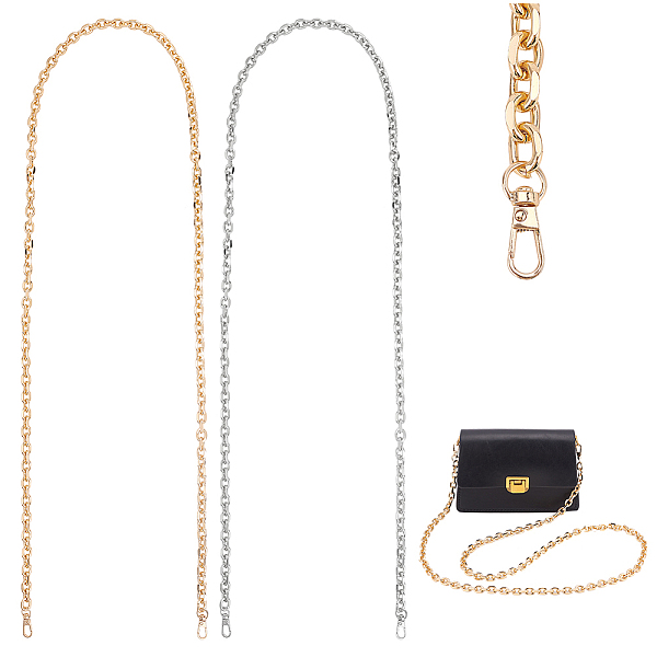 PandaHall WADORN 2Pcs 2 Colors Iron O-Shaped Cable Chain Bag Straps, with Swivel Clasp, for Bag Accessories, Mixed Color, 1410mm, 1pc/color...
PandaHall WADORN 2Pcs 2 Colors Iron O-Shaped Cable Chain Bag Straps, with Swivel Clasp, for Bag Accessories, Mixed Color, 1410mm, 1pc/color...