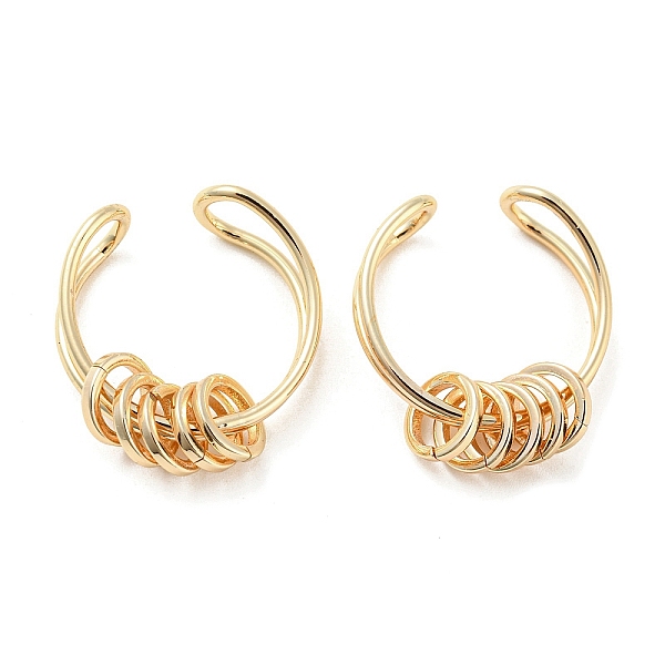 PandaHall Brass Rotating Rings Open Cuff Ring, Anxiety Stress Relief Rings, Real 18K Gold Plated, US Size 6 3/4(17.1mm) Brass Ring
PandaHall Brass Rotating Rings Open Cuff Ring, Anxiety Stress Relief Rings, Real 18K Gold Plated, US Size 6 3/4(17.1mm) Brass Ring