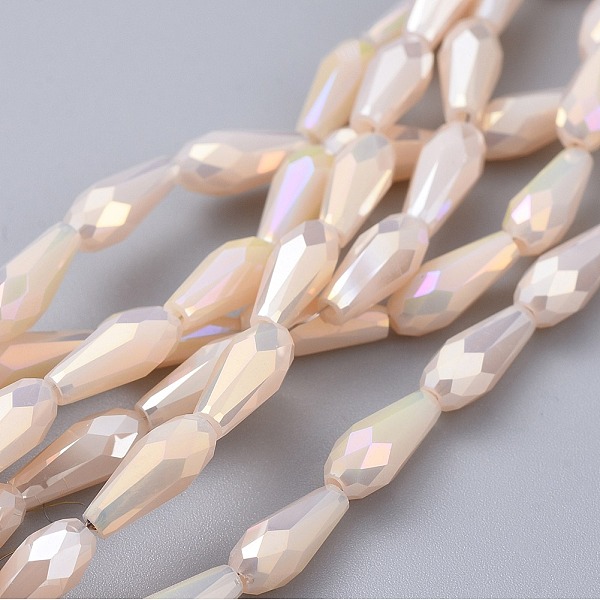 PandaHall Electroplated Opaque Glass Beads Strands, Full Rainbow Plated, Faceted, Teardrop, Bisque, 9~10x4mm, Hole: 0.8mm, about..., Orange
PandaHall Electroplated Opaque Glass Beads Strands, Full Rainbow Plated, Faceted, Teardrop, Bisque, 9~10x4mm, Hole: 0.8mm, about..., Orange