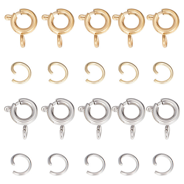 PandaHall SUNNYCLUE 1 Box 40Pcs 2 Colors 304 Stainless Steel Spring Ring Clasps Spring Clasp Brecelet Neckalce Connectors Open Jump Rings...
PandaHall SUNNYCLUE 1 Box 40Pcs 2 Colors 304 Stainless Steel Spring Ring Clasps Spring Clasp Brecelet Neckalce Connectors Open Jump Rings...