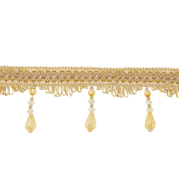 PandaHall Polyester Braided Tassel Lace Trim Ribbons, with Plastic Beads, DIY Crafts, for Curtain, Clothing, Sofa Decoration, Yellow, 1 inch...
PandaHall Polyester Braided Tassel Lace Trim Ribbons, with Plastic Beads, DIY Crafts, for Curtain, Clothing, Sofa Decoration, Yellow, 1 inch...