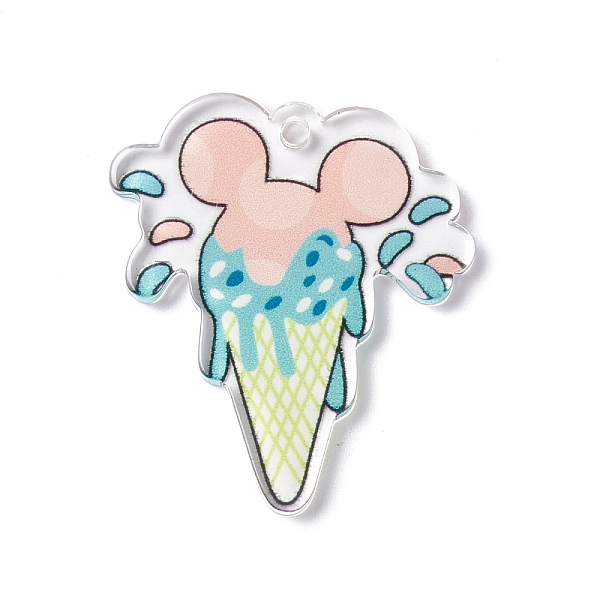 PandaHall Transparent Printed Acrylic Pendants, Ice-cream, Medium Turquoise, 39x35x3mm, Hole: 2.6mm Acrylic Food
PandaHall Transparent Printed Acrylic Pendants, Ice-cream, Medium Turquoise, 39x35x3mm, Hole: 2.6mm Acrylic Food
