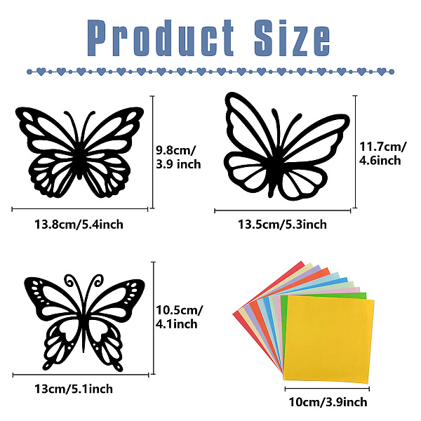 PandaHall GORGECRAFT 9 Styles Butterfly Glass Effect Paper Suncatcher Kit with 100Pcs 10 Colors Craft Paper DIY Window Decoration for Art..., Multicolor
PandaHall GORGECRAFT 9 Styles Butterfly Glass Effect Paper Suncatcher Kit with 100Pcs 10 Colors Craft Paper DIY Window Decoration for Art..., Multicolor