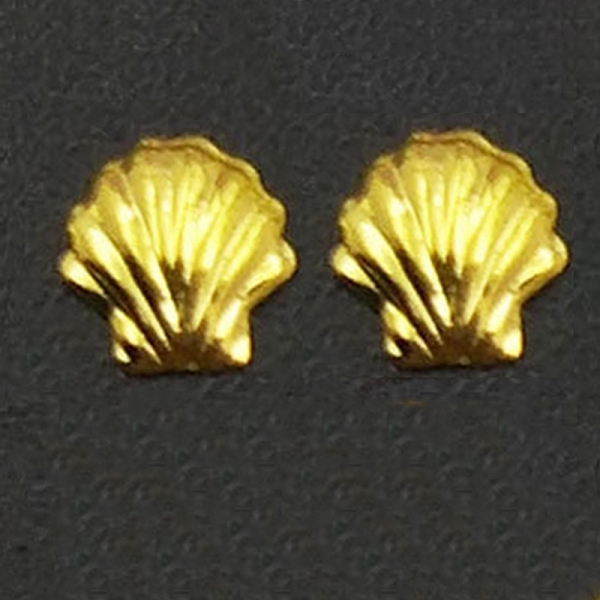 PandaHall Alloy Cabochons, Nail Art Decoration Accessories for Women, Shell Shape, Golden, 4.5x4.5x1mm Alloy Shell Shape 
PandaHall Alloy Cabochons, Nail Art Decoration Accessories for Women, Shell Shape, Golden, 4.5x4.5x1mm Alloy Shell Shape