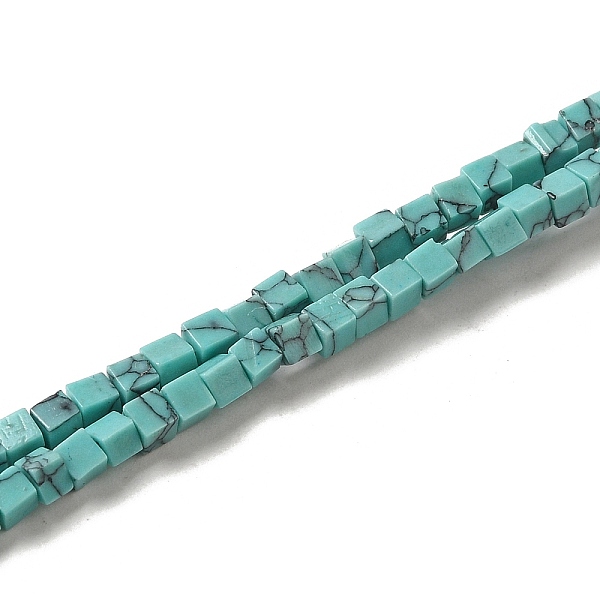 PandaHall Synthetic Turquoise Beads Strands, Cube, 2~2.5x2.5~3.5x2.5~3mm, Hole: 0.4mm, about 157~165pcs/strand, 14.96~15.75''(38~40cm)...
PandaHall Synthetic Turquoise Beads Strands, Cube, 2~2.5x2.5~3.5x2.5~3mm, Hole: 0.4mm, about 157~165pcs/strand, 14.96~15.75''(38~40cm)...