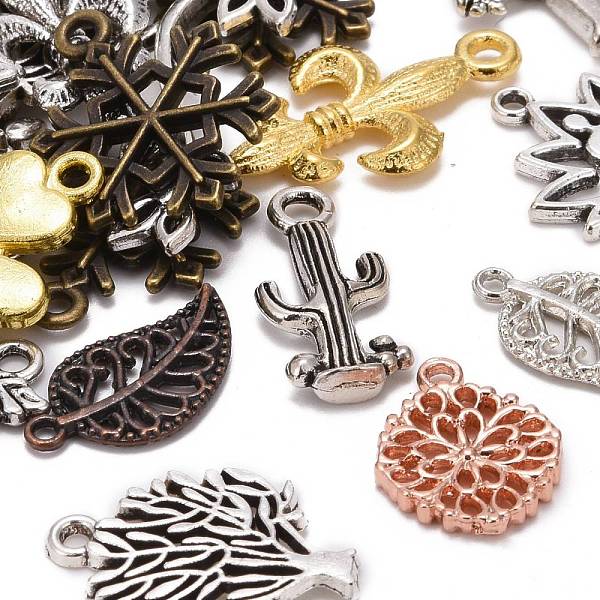 PandaHall Tibetan Style Pendants, Plants Shapes, Mixed Color, 10~71x6~61x1~5mm, Hole: 1~3.5mm Alloy Mixed Shapes
PandaHall Tibetan Style Pendants, Plants Shapes, Mixed Color, 10~71x6~61x1~5mm, Hole: 1~3.5mm Alloy Mixed Shapes