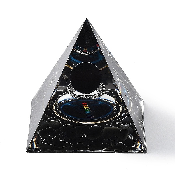 PandaHall Orgonite Pyramid Resin Energy Generators, Reiki Natural Obsidian Chips Inside for Home Office Desk Decoration, 60x60x59mm Obsidian...
PandaHall Orgonite Pyramid Resin Energy Generators, Reiki Natural Obsidian Chips Inside for Home Office Desk Decoration, 60x60x59mm Obsidian...