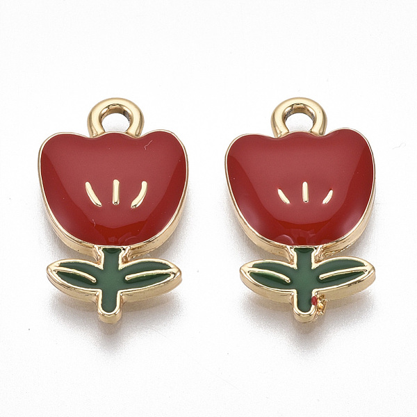 PandaHall Eco-Friendly Zinc Alloy Pendants, with Enamel, Flower, Cadmium Free & Nickel Free & Lead Free, Golden, Red, 19.5x11.5x3mm, Hole...
PandaHall Eco-Friendly Zinc Alloy Pendants, with Enamel, Flower, Cadmium Free & Nickel Free & Lead Free, Golden, Red, 19.5x11.5x3mm, Hole...