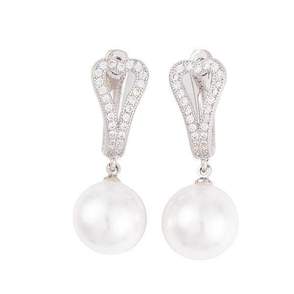 PandaHall Rack Plating Brass Clear Cubic Zirconia ABS Pearl Earrings, Cadmium Free & Lead Free, Long-Lasting Plated, Round, Hoop Earrings..., White
PandaHall Rack Plating Brass Clear Cubic Zirconia ABS Pearl Earrings, Cadmium Free & Lead Free, Long-Lasting Plated, Round, Hoop Earrings..., White