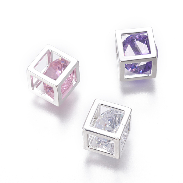 PandaHall Cubic Zirconia Charms, with Alloy Findings, Cube, Silver Color Plated, Mixed Color, 7.5x7.5mm Alloy+Cubic Zirconia Cube Multicolor
PandaHall Cubic Zirconia Charms, with Alloy Findings, Cube, Silver Color Plated, Mixed Color, 7.5x7.5mm Alloy+Cubic Zirconia Cube Multicolor