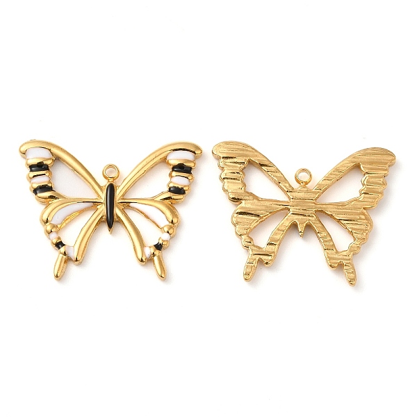 PandaHall 304 Stainless Steel Enamel Pendants, Real 18K Gold Plated, Hollow Butterfly Charm, Black, 20x25.5x2mm, Hole: 1.5mm Stainless...
PandaHall 304 Stainless Steel Enamel Pendants, Real 18K Gold Plated, Hollow Butterfly Charm, Black, 20x25.5x2mm, Hole: 1.5mm Stainless...