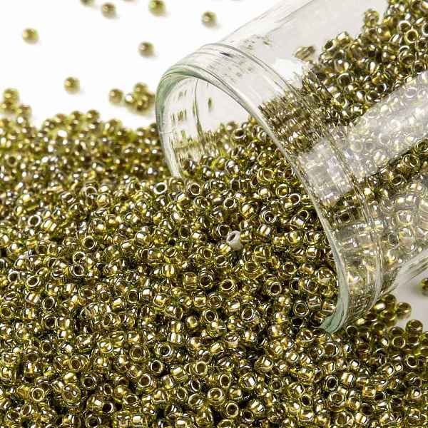 PandaHall TOHO Round Seed Beads, Japanese Seed Beads, (991) Gilt Lined Peridot, 15/0, 1.5mm, Hole: 0.7mm, about 3000pcs/bottle, 10g/bottle..., Green
PandaHall TOHO Round Seed Beads, Japanese Seed Beads, (991) Gilt Lined Peridot, 15/0, 1.5mm, Hole: 0.7mm, about 3000pcs/bottle, 10g/bottle..., Green