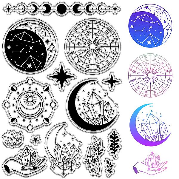 PandaHall CRASPIRE Crescent Moon Clear Rubber Stamps Crystal Six Pointed Star Vintage Reusable Transparent Silicone Stamp Seals for...
PandaHall CRASPIRE Crescent Moon Clear Rubber Stamps Crystal Six Pointed Star Vintage Reusable Transparent Silicone Stamp Seals for...