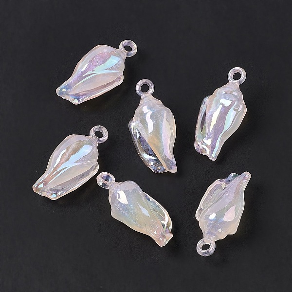PandaHall UV Plating Acrylic Pendants, with Glitter Powder, AB Color, Conch Charm, Misty Rose, 33x15x11.5mm, Hole: 3mm Acrylic Shell Shape
PandaHall UV Plating Acrylic Pendants, with Glitter Powder, AB Color, Conch Charm, Misty Rose, 33x15x11.5mm, Hole: 3mm Acrylic Shell Shape