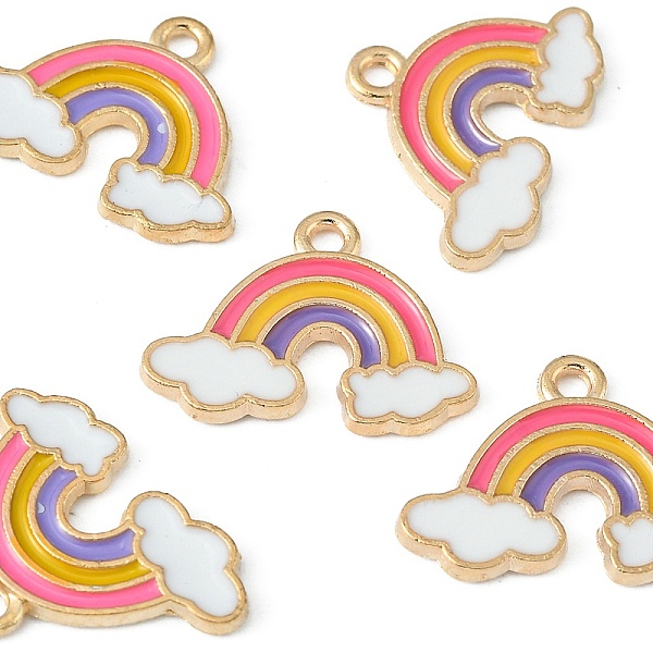 PandaHall Alloy Enamel Pendants, Light Gold, Rainbow Charm, Colorful, 14x18.5x1.5mm, Hole: 1.8mm Alloy+Enamel Rainbow
PandaHall Alloy Enamel Pendants, Light Gold, Rainbow Charm, Colorful, 14x18.5x1.5mm, Hole: 1.8mm Alloy+Enamel Rainbow