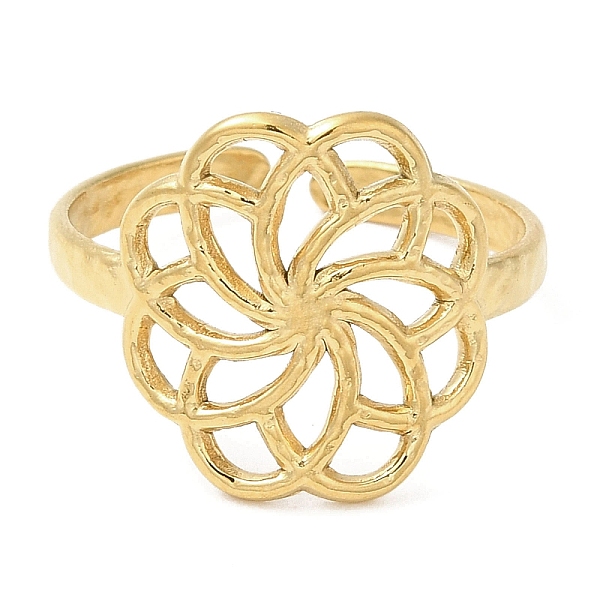 PandaHall 304 Stainless Steel Open Cuff Rings, Flower, Golden, US Size 7 3/4(17.9mm) 304 Stainless Steel
PandaHall 304 Stainless Steel Open Cuff Rings, Flower, Golden, US Size 7 3/4(17.9mm) 304 Stainless Steel
