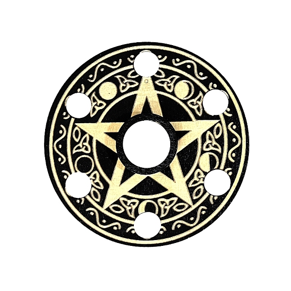 PandaHall Wood Crystal Ball Holders, Gemstone Display Holder, for Witchcraft Wiccan Altar Supplies, Star, 145mm Wood Star
PandaHall Wood Crystal Ball Holders, Gemstone Display Holder, for Witchcraft Wiccan Altar Supplies, Star, 145mm Wood Star