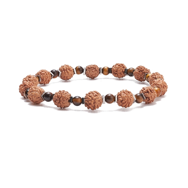 PandaHall Mala Beads Bracelet, Natural Rudraksha & Tiger Eye & Synthetic Hematite Beaded Stretch Bracelet for Women, Saddle Brown, Inner...
PandaHall Mala Beads Bracelet, Natural Rudraksha & Tiger Eye & Synthetic Hematite Beaded Stretch Bracelet for Women, Saddle Brown, Inner...