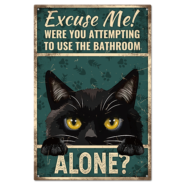 PandaHall GLOBLELAND Funny Black Cat Decor Metal Tin Sign Bathroom Tin Sign Vintage Metal Tin Sign Funny Art Plaque Poster Retro Wall Decor...
PandaHall GLOBLELAND Funny Black Cat Decor Metal Tin Sign Bathroom Tin Sign Vintage Metal Tin Sign Funny Art Plaque Poster Retro Wall Decor...