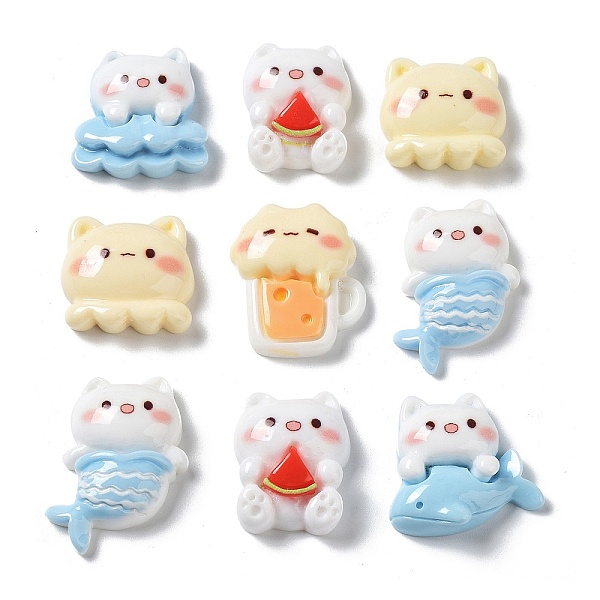 PandaHall Opaque Resin Cabochons, Mermaid & Bear, Mixed Shapes, Mixed Color, 15.5~28.5x16.5~18.5x7~7.5mm Resin Mixed Shapes Multicolor
PandaHall Opaque Resin Cabochons, Mermaid & Bear, Mixed Shapes, Mixed Color, 15.5~28.5x16.5~18.5x7~7.5mm Resin Mixed Shapes Multicolor