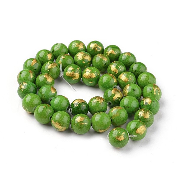 PandaHall Natural Jade Beads Strands, with Gold Foil, Dyed, Round, Lime Green, 12mm, Hole: 1mm, about 33pcs/strand, 15.75 inch(40cm). Other...
PandaHall Natural Jade Beads Strands, with Gold Foil, Dyed, Round, Lime Green, 12mm, Hole: 1mm, about 33pcs/strand, 15.75 inch(40cm). Other...