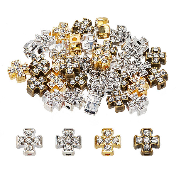 PandaHall ARRICRAFT 40Pcs 4 Colors Alloy Crystal Rhinestone Beads, Cross, Mixed Color, 8x8x5mm, Hole: 1.5mm, 10pcs/color Alloy+Rhinestone...
PandaHall ARRICRAFT 40Pcs 4 Colors Alloy Crystal Rhinestone Beads, Cross, Mixed Color, 8x8x5mm, Hole: 1.5mm, 10pcs/color Alloy+Rhinestone...