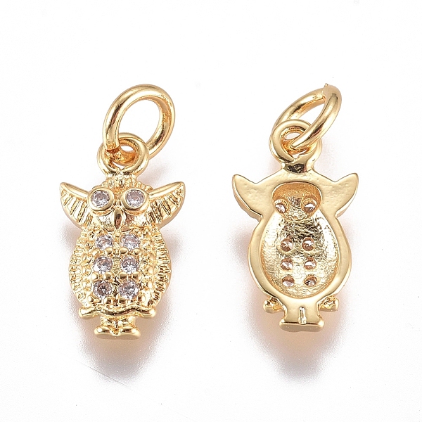 PandaHall Brass Micro Pave Cubic Zirconia Pendants, Long-Lasting Plated, with Jump Ring, Owl, Clear, Golden, 13x7x3mm, Hole: 1mm Brass+Cubic...
PandaHall Brass Micro Pave Cubic Zirconia Pendants, Long-Lasting Plated, with Jump Ring, Owl, Clear, Golden, 13x7x3mm, Hole: 1mm Brass+Cubic...