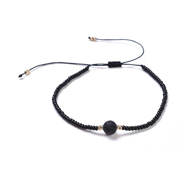 PandaHall Nylon Thread Braided Beads Bracelets, with Seed Beads and Natural Lava Rock, 1-3/4 inch~3-1/8 inch(4.5~8cm) Lava Rock
PandaHall Nylon Thread Braided Beads Bracelets, with Seed Beads and Natural Lava Rock, 1-3/4 inch~3-1/8 inch(4.5~8cm) Lava Rock