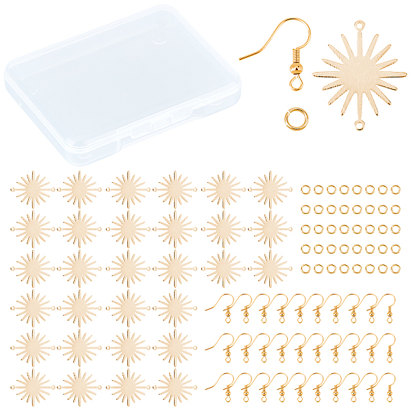 PandaHall CREATCABIN DIY Earring Making Kit, Including 30Pcs Brass Solar Eclipse Links, 30Pcs Earring Hooks, 40Pcs Open Jump Rings, Golden...
PandaHall CREATCABIN DIY Earring Making Kit, Including 30Pcs Brass Solar Eclipse Links, 30Pcs Earring Hooks, 40Pcs Open Jump Rings, Golden...
