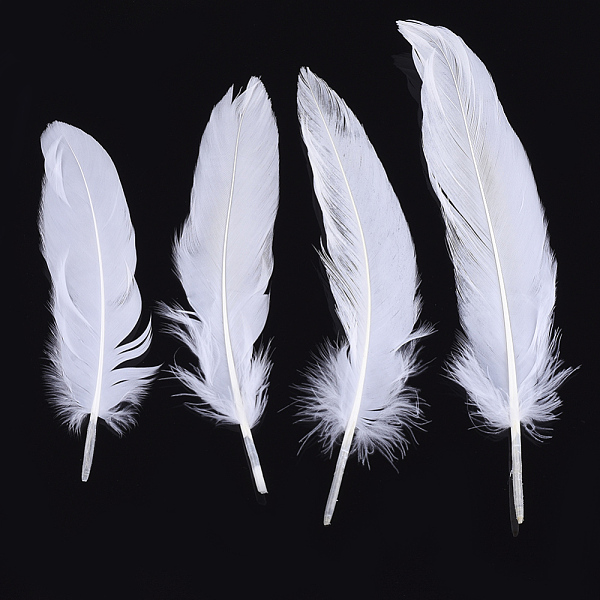 PandaHall Goose Feather Costume Accessories, Dyed, White, 130~220x31~45mm, about 500pcs/bag Feather Feather White
PandaHall Goose Feather Costume Accessories, Dyed, White, 130~220x31~45mm, about 500pcs/bag Feather Feather White