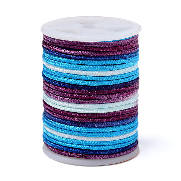 PandaHall Segment Dyed Polyester Thread, Braided Cord, Colorful, 1.5mm, about 5.46 yards(5m)/roll Polyester
PandaHall Segment Dyed Polyester Thread, Braided Cord, Colorful, 1.5mm, about 5.46 yards(5m)/roll Polyester