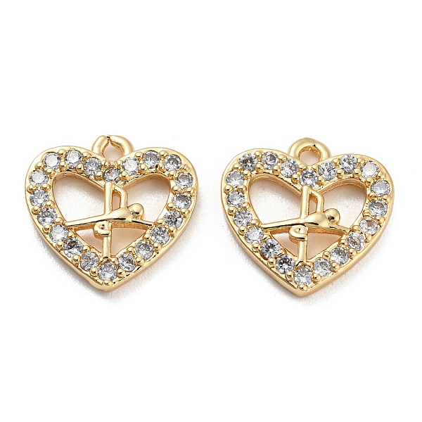 PandaHall Brass Micro Cubic Zirconia Charms, Heart, Real 18K Gold Plated, 11x11.5x2mm, Hole: 1.2mm Brass+Cubic Zirconia Heart Clear
PandaHall Brass Micro Cubic Zirconia Charms, Heart, Real 18K Gold Plated, 11x11.5x2mm, Hole: 1.2mm Brass+Cubic Zirconia Heart Clear