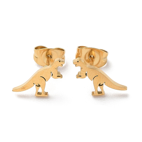 PandaHall 304 Stainless Steel Stud Earrings, Dinosaur, Golden, 12x7mm 304 Stainless Steel Dinosaur
PandaHall 304 Stainless Steel Stud Earrings, Dinosaur, Golden, 12x7mm 304 Stainless Steel Dinosaur