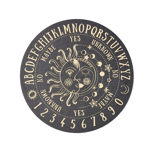 PandaHall Wooden Carved Cup Mats, Heat Resistant Pot Mats, Tarot Theme Pendulum Board, for Home Kitchen, Flat Round, Sun Pattern, 150x3mm..., Black
PandaHall Wooden Carved Cup Mats, Heat Resistant Pot Mats, Tarot Theme Pendulum Board, for Home Kitchen, Flat Round, Sun Pattern, 150x3mm..., Black