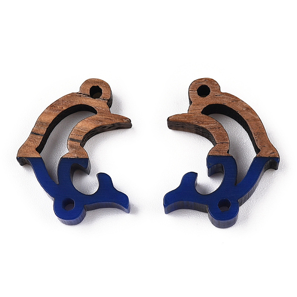 PandaHall Opaque Resin & Walnut Wood Connector Charms, Dolphin Links, Dark Blue, 14x18.5x3mm, Hole: 1.5mm Resin+Wood Dolphin
PandaHall Opaque Resin & Walnut Wood Connector Charms, Dolphin Links, Dark Blue, 14x18.5x3mm, Hole: 1.5mm Resin+Wood Dolphin
