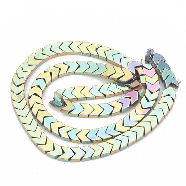 PandaHall Electroplate Non-magnetic Synthetic Hematite Beads Strands, Arrow, Rainbow Plated, 6x4x2mm, Hole: 0.8mm, about 95pcs/strand, 16.1...
PandaHall Electroplate Non-magnetic Synthetic Hematite Beads Strands, Arrow, Rainbow Plated, 6x4x2mm, Hole: 0.8mm, about 95pcs/strand, 16.1...