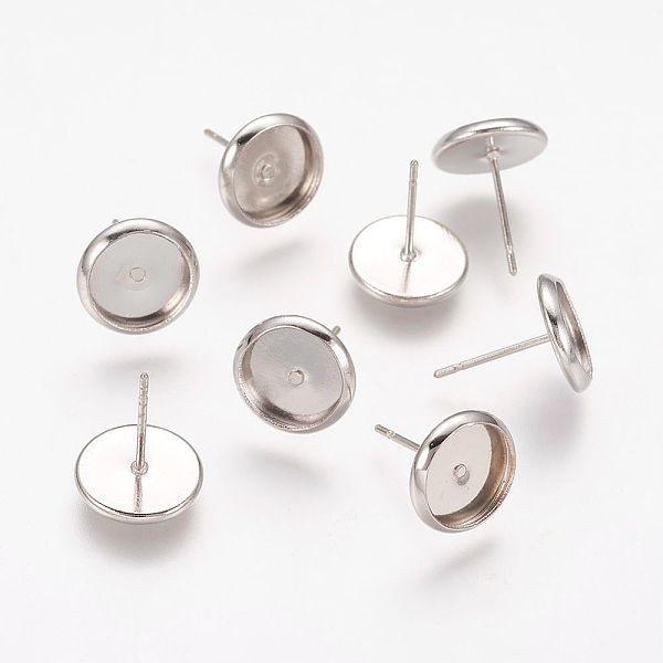 PandaHall Brass Stud Earring Settings, Nickel Free, Platinum, Tray: 8mm, 13.5x10mm, Pin: 0.7mm Brass Others
PandaHall Brass Stud Earring Settings, Nickel Free, Platinum, Tray: 8mm, 13.5x10mm, Pin: 0.7mm Brass Others