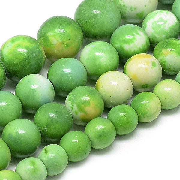 PandaHall Synthetic Ocean White Jade Beads Strands, Dyed, Round, Lime Green, 6~7mm, Hole: 1mm, about 65pcs/strand, 16.3 inch Ocean White...
PandaHall Synthetic Ocean White Jade Beads Strands, Dyed, Round, Lime Green, 6~7mm, Hole: 1mm, about 65pcs/strand, 16.3 inch Ocean White...