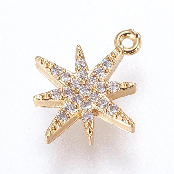 PandaHall Brass Micro Pave Cubic Zirconia Charms, FLower, Golden, 14x11.5x2mm, Hole: 0.5mm Brass+Cubic Zirconia Flower Clear
PandaHall Brass Micro Pave Cubic Zirconia Charms, FLower, Golden, 14x11.5x2mm, Hole: 0.5mm Brass+Cubic Zirconia Flower Clear