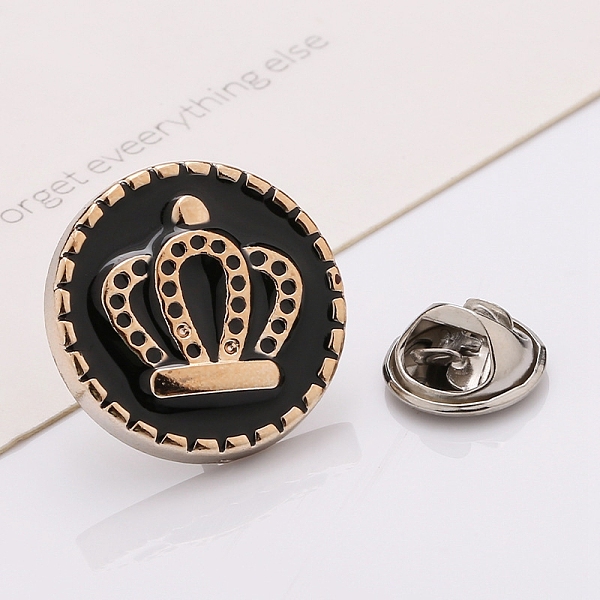 PandaHall Plastic Brooch, Alloy Pin, with Enamel, for Garment Accessories, Round with Crown, Black, 18mm Alloy+Enamel Round Black
PandaHall Plastic Brooch, Alloy Pin, with Enamel, for Garment Accessories, Round with Crown, Black, 18mm Alloy+Enamel Round Black
